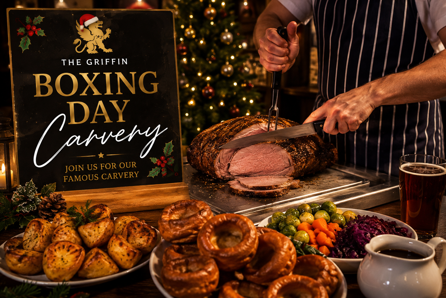 Boxing Day Carvery at The Griffin Newquay