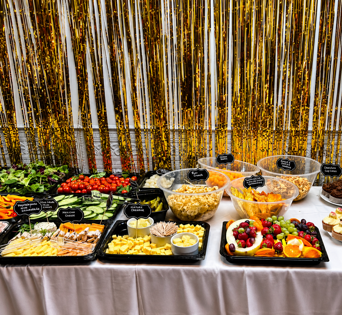 Freshly prepared function buffet at The Griffin Newquay