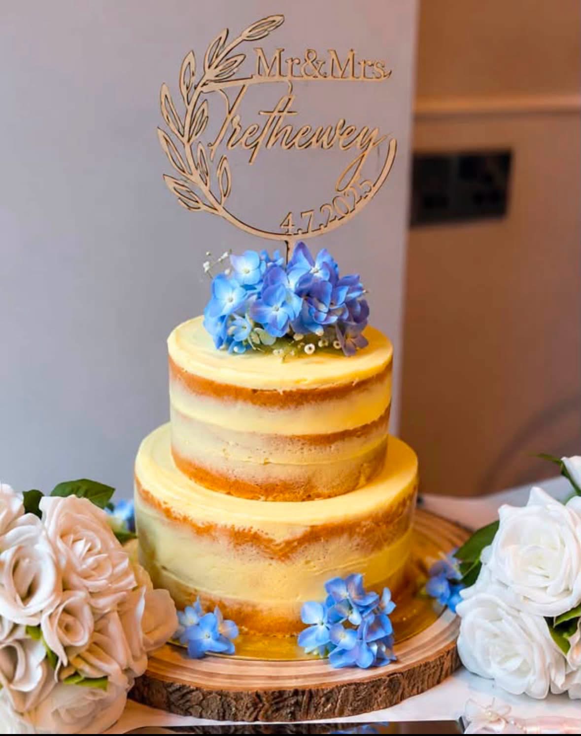 Wedding cake at The Griffin Newquay