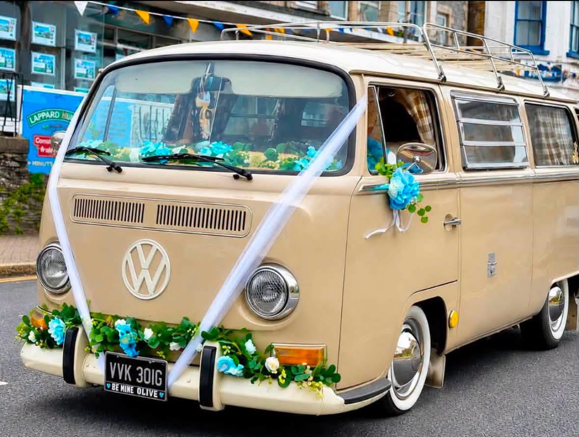 Wedding camper van at The Griffin Newquay