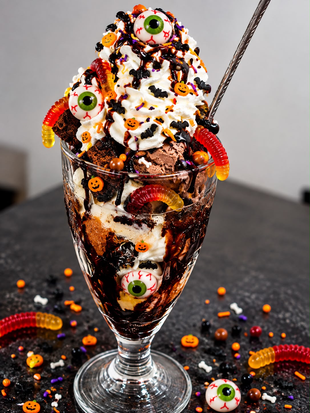 Halloween ice cream sundae at The Griffin Newquay